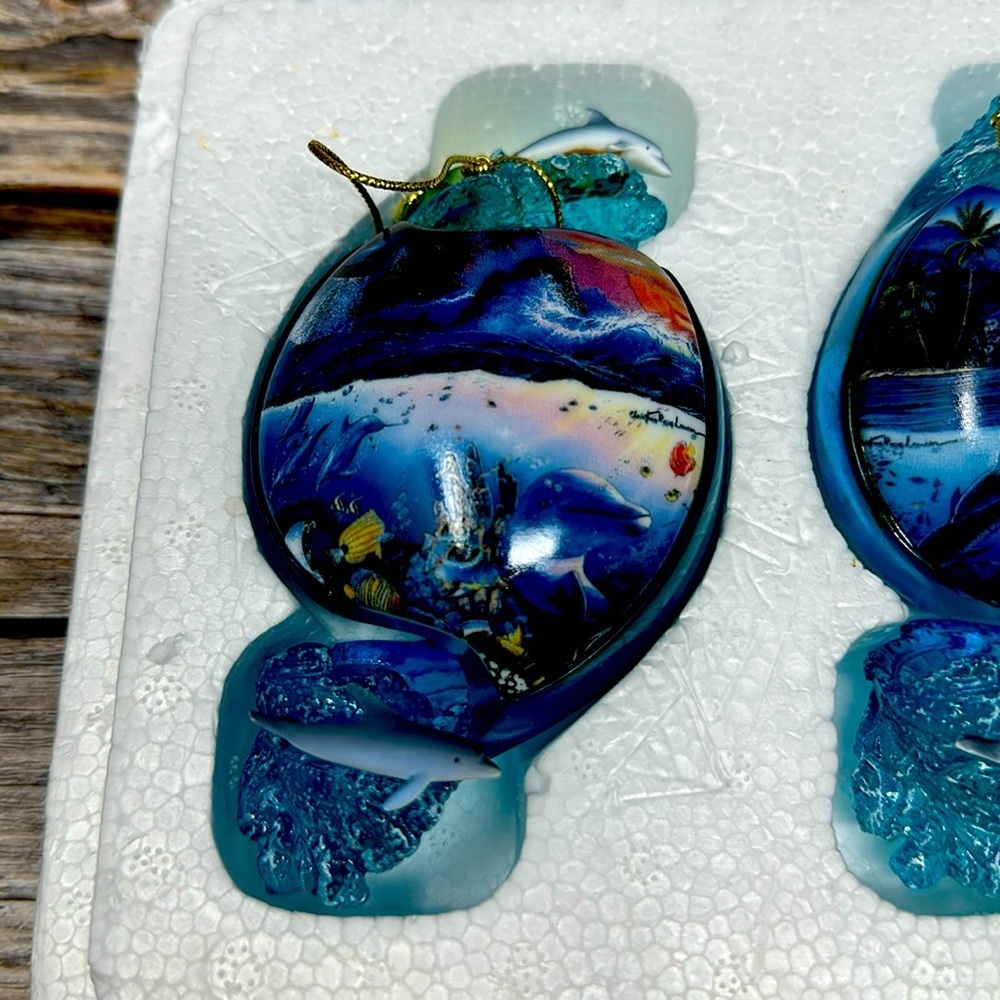 5th Issue Dolphins-The Bradford Exchange Above And Below Ornament  